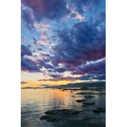 New Zealand South Island Kaikoura South Bay Sunset Poster Print by Rob Tilley (25 x 37)