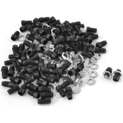 Unique Bargains 100 Pcs Spacer Insert 3mm Plastic LED Diode Holder Bezel Replacements