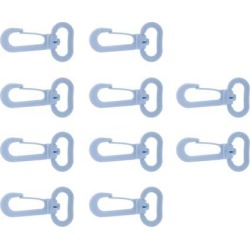 10 Pieces Resin Swivel Trigger Spring Snap Hooks Bag Clasps Lobster blue