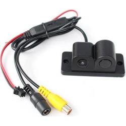 2 In 1 Camera with Parking Sensor Kit Autos Reversing Rearview Backup Parking Camera
