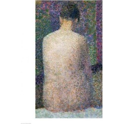 Posterazzi BALXIR30496LARGE Model From The Back 1886 Poster Print by Georges Seurat - 24 x 36 in. - Large