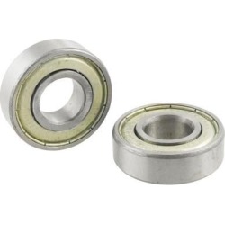 Unique Bargains Unique Bargains 2 Pcs 6204 20mm x 47mm x 14mm Shielded Deep Groove Radial Ball Bearing