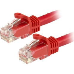 StarTech N6PATCH30RD StarTech.com Cat6 Patch Cable - 30 ft. - Red Ethernet Cable - Snagless RJ45 Cable - Ethernet Cord - Cat 6 Cable