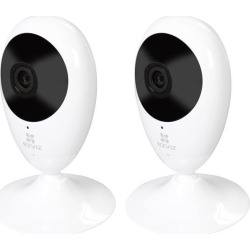 EZVIZ Mini O 720p HD Wi-Fi Home Video Monitoring Security Camera, Built-in Speaker and Mic, Works with Alexa and Google Home Using IFTTT (2 Pack)
