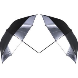 Neewer 2pcs 33' Photography Studio Reflective Lighting Black/Silver Umbrella