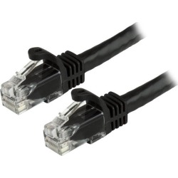 StarTech N6PATCH1BK StarTech.com Cat6 Patch Cable - 1 ft. - Black Ethernet Cable - Snagless RJ45 Cable - Ethernet Cord - Cat 6 Cable - 1 ft.