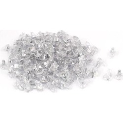 Unique Bargains Household Cupboard Wardrobe Hardware Shelf Support Holder Pins Clear 250 Pcs