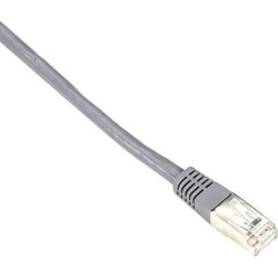 Black Box Cat6 250-MHz Shielded, Stranded Cable SSTP (PIMF), PVC, Gray, 25-ft. (7.6-m) - 24.93 ft Category 6 Network Cable for Network Device.