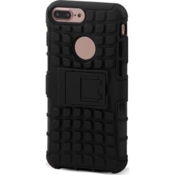 Cell Phone Stand Design Shockproof Back Guard Case Cover Black for iphone 7 Plus