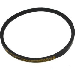 Unique Bargains Machinery Drive Band Rubber K Type Vee V Belt Black 5/16' x 18'