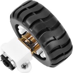 DC 12V 1150RPM Miniature Gear DC Motor with Fixed Frame Coupling Nut Plastic Wheel for DIY Toys Science