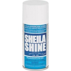 Sheila Shine Stainless Steel Cleaner & Polish, 10-oz. Can, 12 Cans (SSISSCA10)
