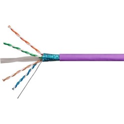 Monoprice Cat6 Ethernet Bulk Cable - Network Internet Cord - Solid, 550Mhz, STP, CMR, Riser Rated, Pure Bare Copper Wire, 23AWG, No Logo, 1000ft.