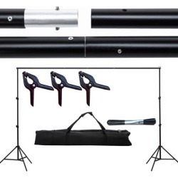 10ft Adjustable Photography Background Support Stand Backdrop Crossbar Kit