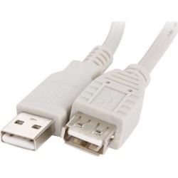 Rosewill RCW-111 - 6-Foot USB 2.0 A Male to A Female Extension Cable, Beige
