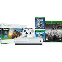 Xbox One S Battle Royale PUBG Bonus Bundle: Fortnite, Eon Cosmetic, 2,000 V-Bucks, Playerunknown's Battlegrounds and Xbox One S 1TB Gaming Console -