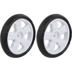 195mm Diameter Plastic Single Wheel Stroller Pulley Rolling Roller 2pcs