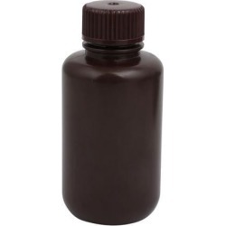 100ml Capacity Plastic Chemical Laboratory Sealling Reagent Sample Bottle Brown
