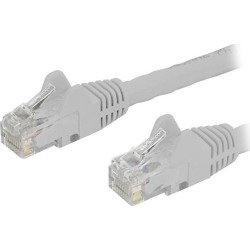 StarTech N6PATCH30WH StarTech.com Cat6 Patch Cable - 30 ft - White Ethernet Cable - Snagless RJ45 Cable - Ethernet Cord - Cat 6 Cable - 30ft