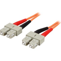StarTech.com 50FIBPSCSC3 9.8 ft. OFNP Plenum Multimode 50/125 Duplex Fiber Patch Cable SC - SC