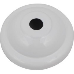 Metal Retro Hemispherical Ceiling Plate Holder Lamp Disk Chassis White