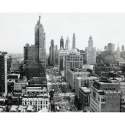 Posterazzi SAL25545120 USA Illinois Chicago Michigan Avenue High Angle View of Cityscape Poster Print - 18 x 24 in.