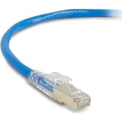 Black Box C6PC70S-BL-03 CAT6 250-MHz Stranded Ethernet Patch Cable - Shielded (S/FTP), CM PVC, Snagless Boots with Lockable Connectors, Blue, 3 ft.