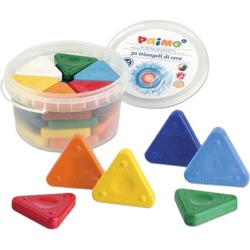 Stride 0771TR Primo Triangle Crayons, Assorted Colors, 30/Pack