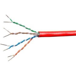 Monoprice Cat6A Ethernet Bulk Cable - Network Internet Cord - Solid, 550Mhz, UTP, CMR, Riser Rated, Pure Bare Copper Wire, 10G, 23AWG, No Logo.