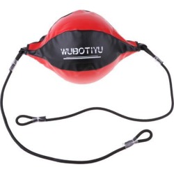 Double End Boxing Speed Dodge Training Ball Punching Sparring Bag Red