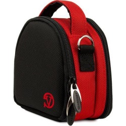 VanGoddy Red Mini Laurel Camera Case for Digital Cameras with 16 GB SD Memory Card