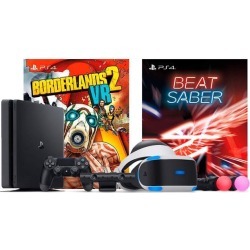 Playstation Beat Saber with Borderlands 2 VR Console Bundle: Playstation 4 Slim 1TB Gaming Console with PSVR Borderlands 2 VR and Saber Beat Bundle