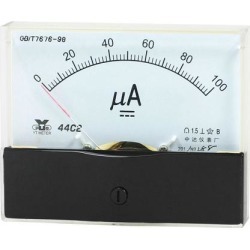 Unique Bargains Analog Panel Ammeter Gauge DC 0 - 100uA Measuring Range 1.5 Accuracy 44C2