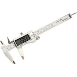 Digital Caliper, Stainless Steel, 6 inch/150mm, Inch/Metric Conversion