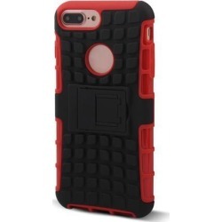 Cell Phone Plastic Stand Design Shockproof Rear Case Cover Red for iphone 7 Plus