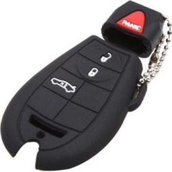 Black 3 Button Car Remote Key Case Holder Shell Cover for Jeep Dodge