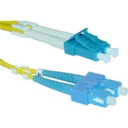 Cable Wholesale LC / SC Singlemode Duplex Fiber Optic Cable 9/125 - 3 Meter (10ft)