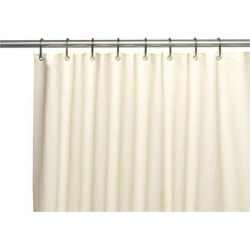 Carnation Home Fashions Curtain Living Room Decorative Standard-Sized, 6 Gauge PEVA Liner in Bone