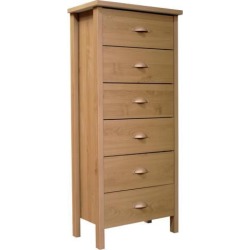 Venture Horizon 6 Drawer Nouvelle Lingerie Bureau Measures 44½'H x 20' W x 16' D In Oak