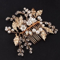 Bridal Pearl Hair Comb Wedding Hair Accessory Party Prom C