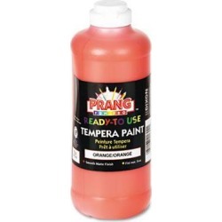 Ready-To-Use Tempera Paint, Orange, 16 Oz