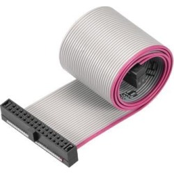 IDC Wire Flat Ribbon Cable FC/FC Female Connector A-type 30Pins 1.27mm Pitch 20cm Length