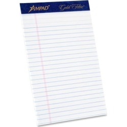 Tops Gold Fibre Med. Ruled Prem. Jr. Legal Pads