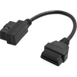 DC 12V 16 Pin OBD2 Car Diagnostic Connector Adapter Extension Cable Tool