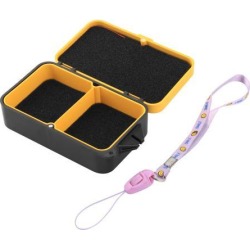 Outdoor Travel Fishing Lure Bait Case Storage Box Orange Black