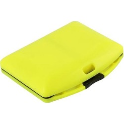 Fishing 24 Compartments Fish Hook Bait Storage Box Case Holder Green Yellow