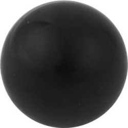 Unique Bargains 32mm Diameter 10mm Thread Plastic Ball Machine Handle Knob Black