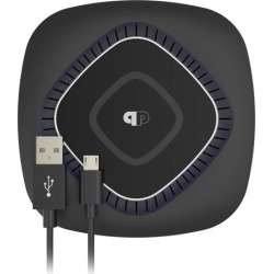 ChargeWAVE Base Qi-Certified Universal 7.5W/10W Fast Wireless Charging Pad with