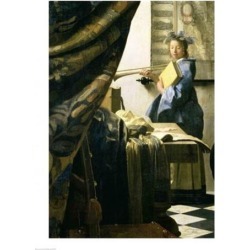 Posterazzi BALXAM70745LARGE The Artists Studio Poster Print by Johannes Vermeer - 24 x 36 in. - Large