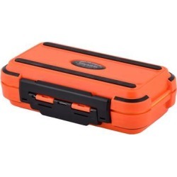 Plastic Fishing 24 Compartments Fish Hook Bait Storage Box Fishhook Case Orange